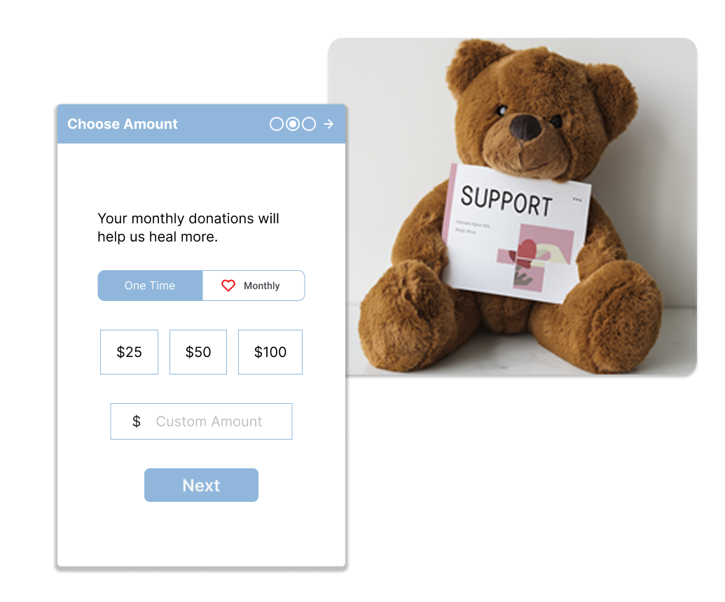 Custom healthcare web forms supporting medical nonprofits